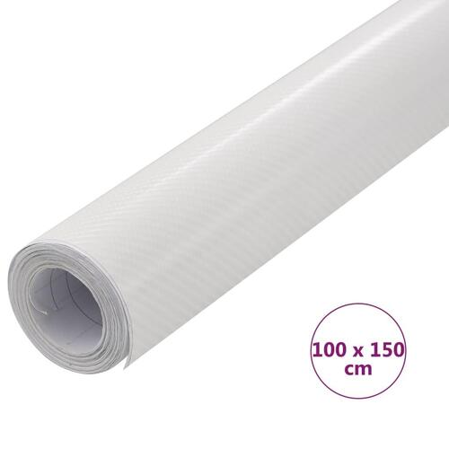Bilfolie 100x150 cm 4D hvid