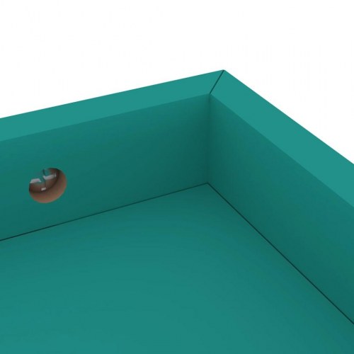 Svævehylder 2 stk. 40x15x4 cm MDF blå