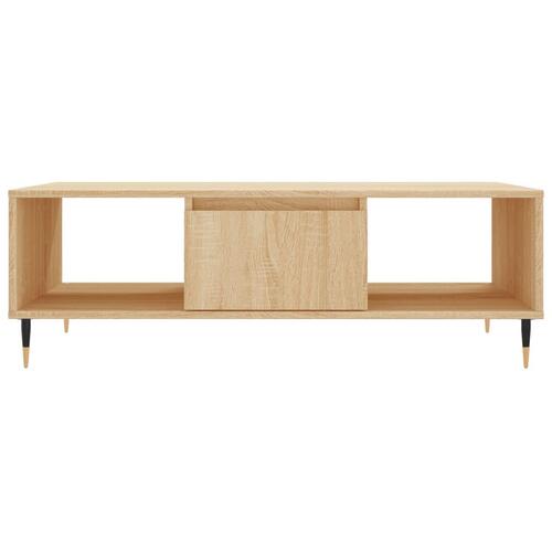 Sofabord 104x60x35 cm konstrueret træ sonoma-eg