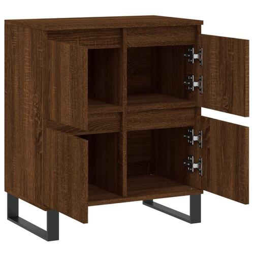 Skænk 60x35x70 cm konstrueret træ brun egetræsfarve
