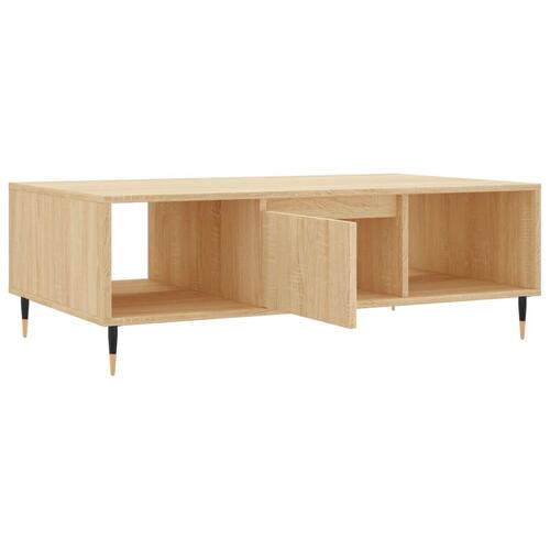 Sofabord 104x60x35 cm konstrueret træ sonoma-eg