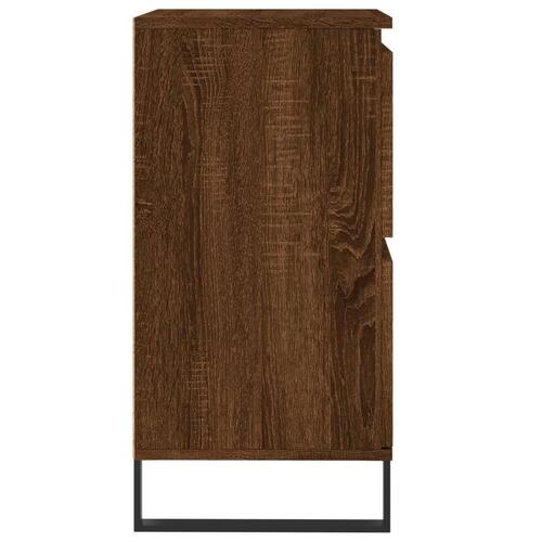 Skænk 60x35x70 cm konstrueret træ brun egetræsfarve