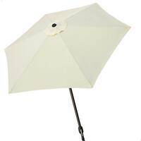 Parasol Aktive 270 x 240 x 270 cm Ø 270 cm Aluminium Flødefarvet
