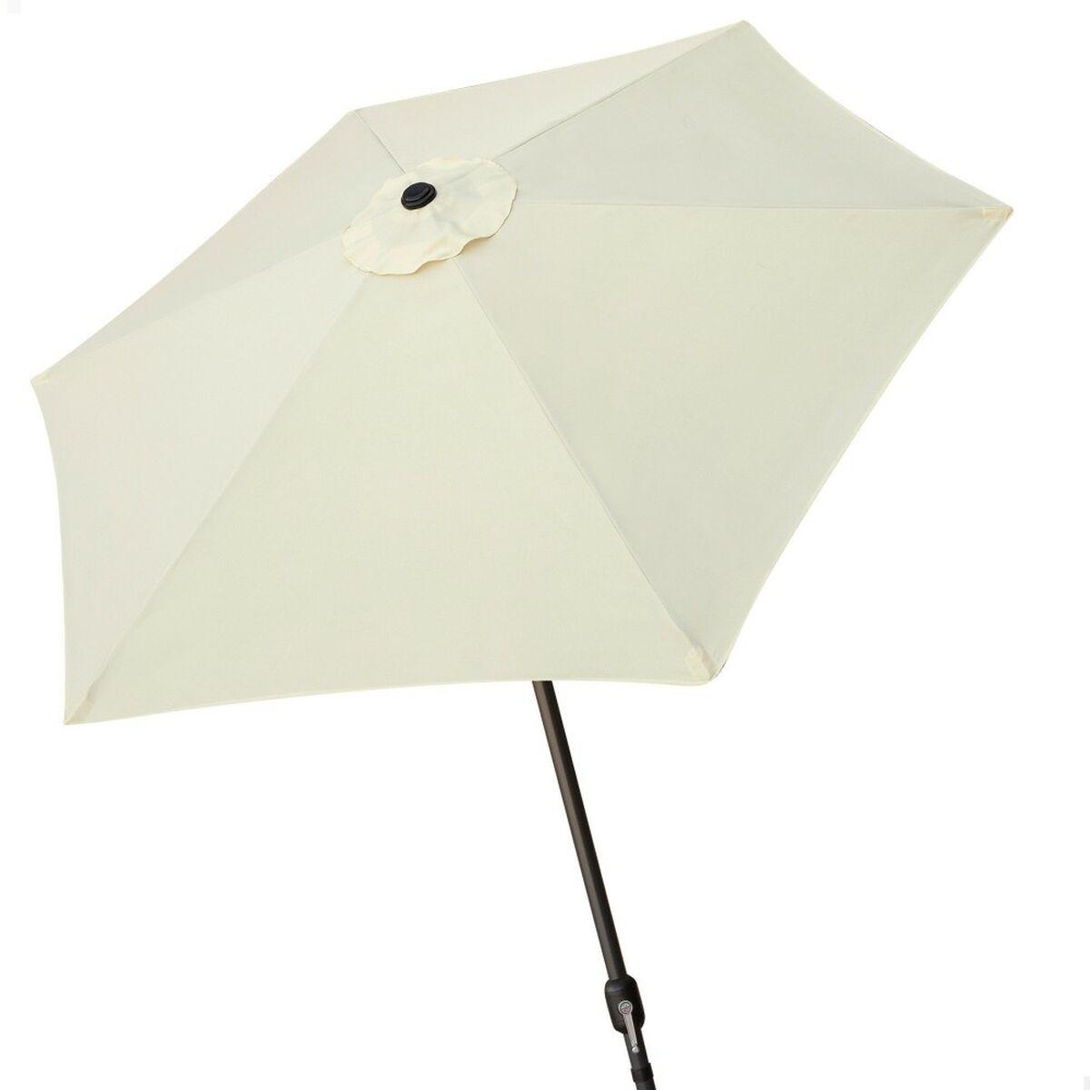 Parasol Aktive 270 x 240 x 270 cm Ø 270 cm Aluminium Flødefarvet