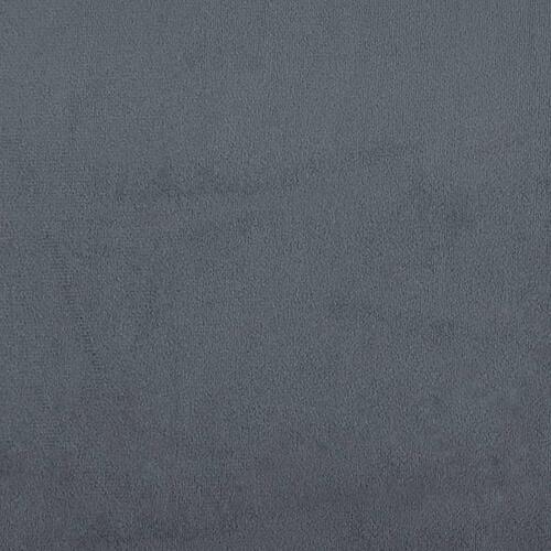 Bænk 110x40x49 cm velour mørkegrå