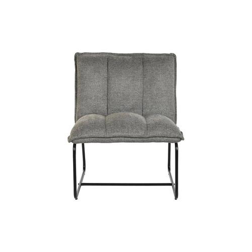 Lænestol Sort Grå Metal 66 x 71 x 77 cm