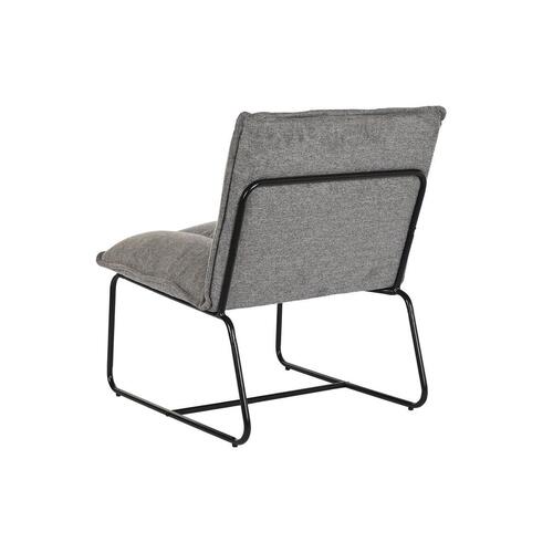 Lænestol Sort Grå Metal 66 x 71 x 77 cm