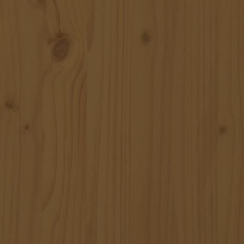 Seniorseng 100x200 cm massivt fyrretræ honningbrun