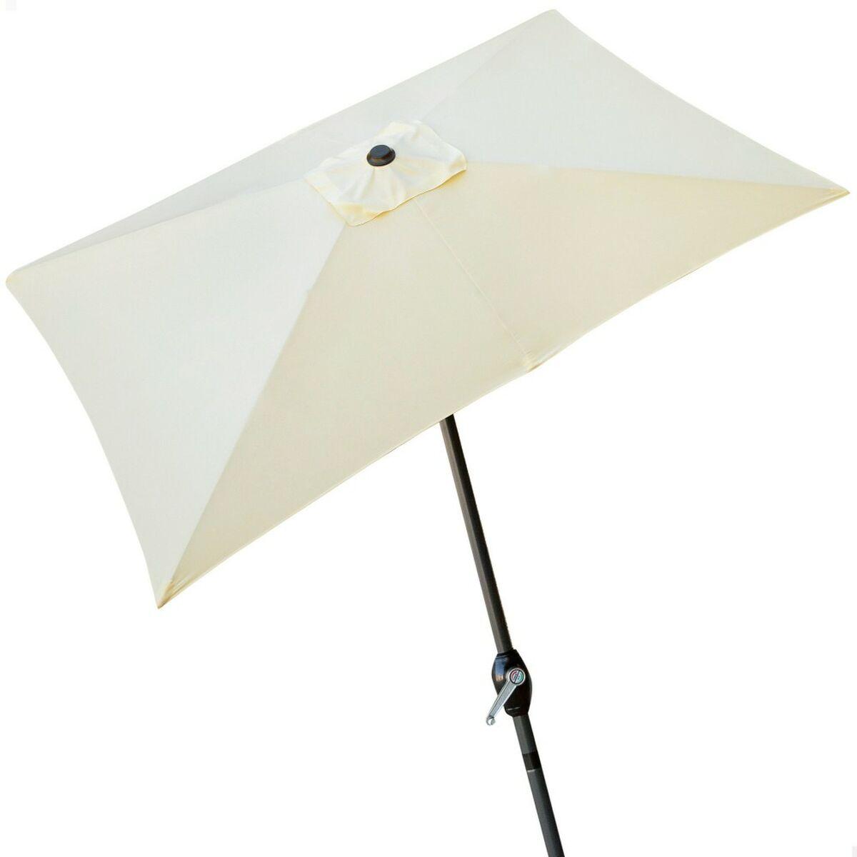 Parasol Aktive 300 x 245 x 200 cm Aluminium Flødefarvet