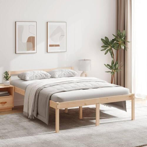 Seniorseng 120x200 cm massivt fyrretræ