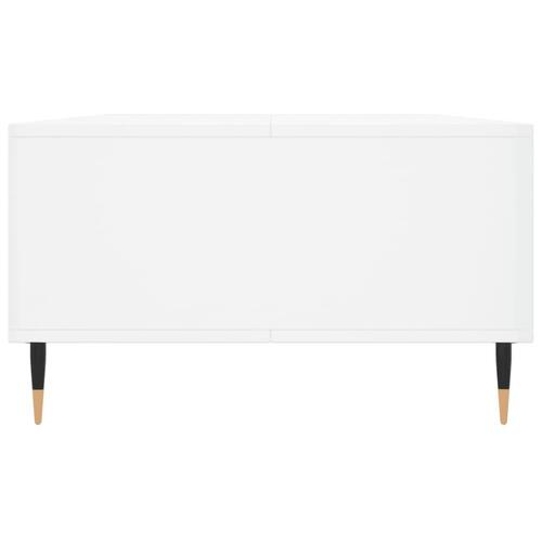 Sofabord 104x60x35 cm konstrueret træ hvid højglans