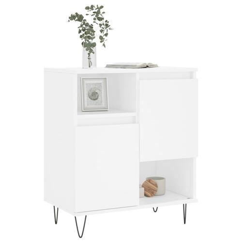 Skænk 60x35x70 cm konstrueret træ hvid