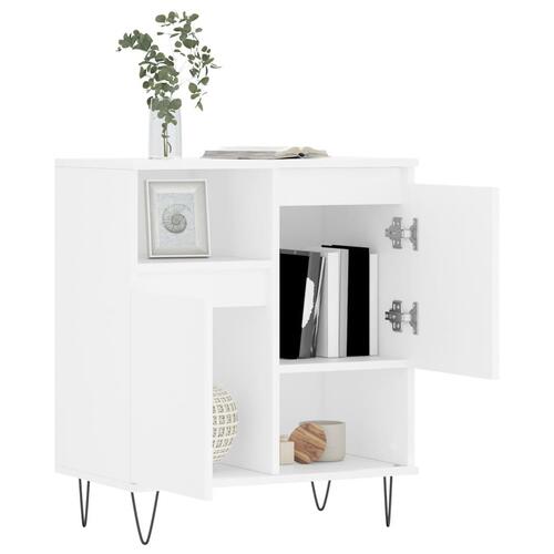 Skænk 60x35x70 cm konstrueret træ hvid