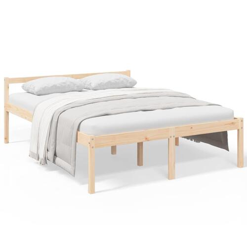 Seniorseng 160x200 cm massivt fyrretræ