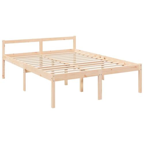 Seniorseng 160x200 cm massivt fyrretræ