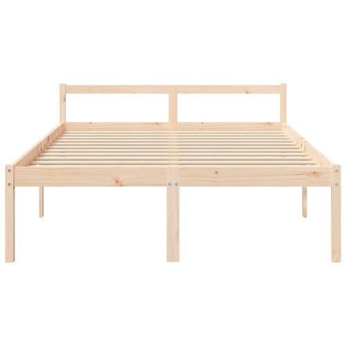 Seniorseng 160x200 cm massivt fyrretræ