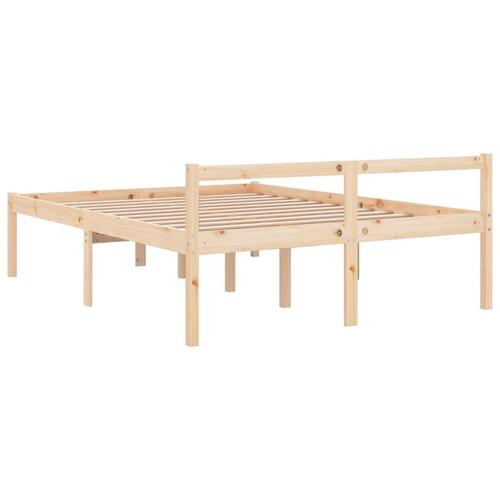 Seniorseng 160x200 cm massivt fyrretræ