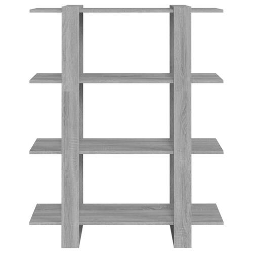 Bogreol/rumdeler 100x30x123,5 cm grå sonoma-eg