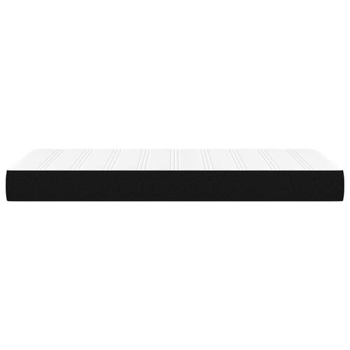 Springmadras med pocketfjedre 80x200x20 cm stof sort