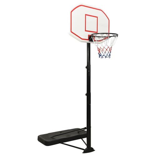 Basketballstativ 258-363 cm polyethylen hvid