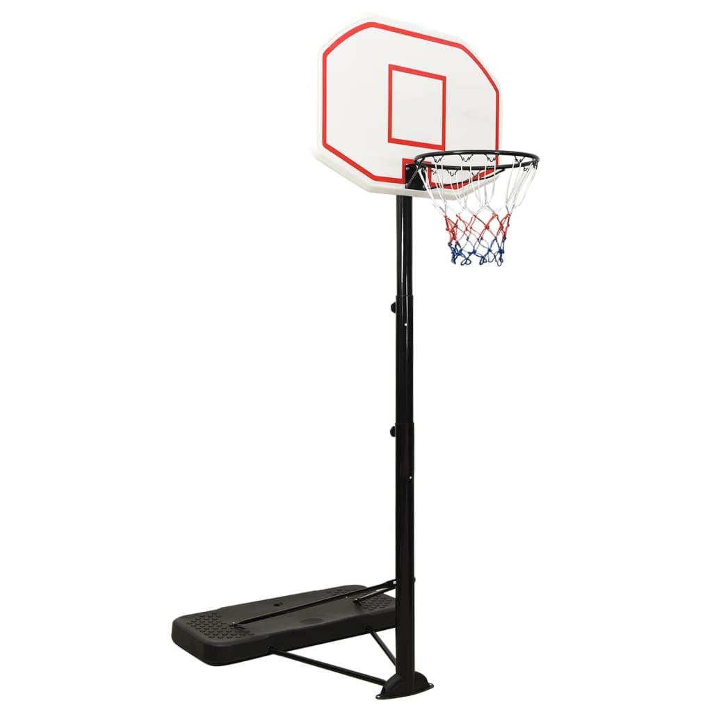 Basketballstativ 258-363 cm polyethylen hvid