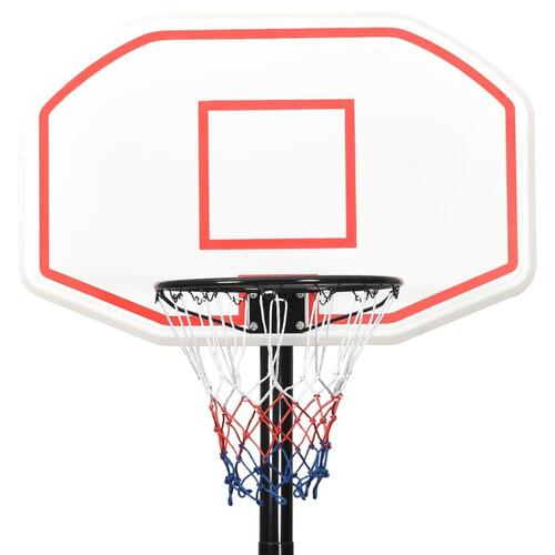 Basketballstativ 258-363 cm polyethylen hvid