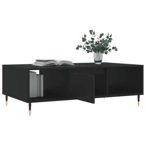 Sofabord 104x60x35 cm konstrueret træ sort