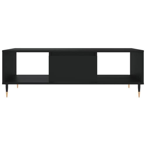 Sofabord 104x60x35 cm konstrueret træ sort