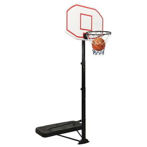 Basketballstativ 258-363 cm polyethylen hvid