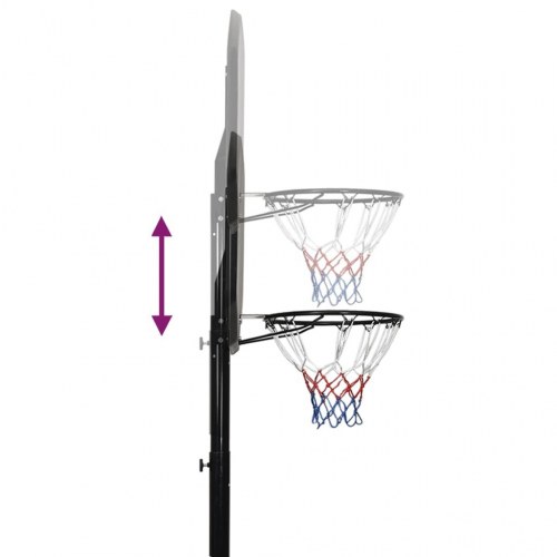 Basketballstativ 258-363 cm polyethylen sort