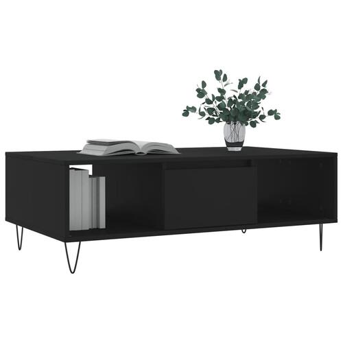 Sofabord 104x60x35 cm konstrueret træ sort