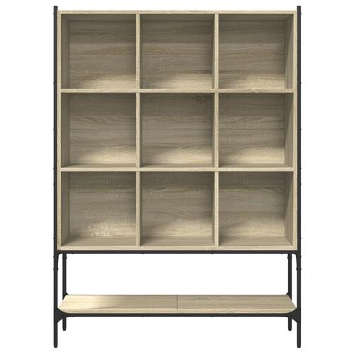 Bogreol 102x30x141,5 cm konstrueret træ sonoma-eg