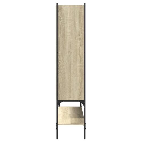 Bogreol 102x30x141,5 cm konstrueret træ sonoma-eg