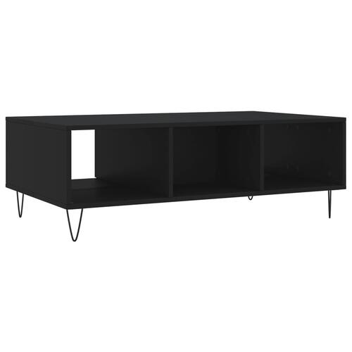 Sofabord 104x60x35 cm konstrueret træ sort