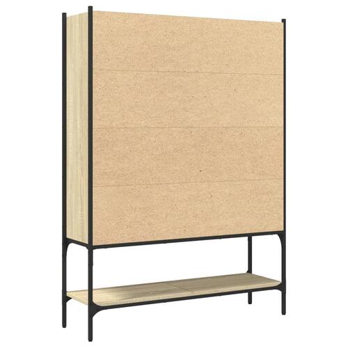Bogreol 102x30x141,5 cm konstrueret træ sonoma-eg