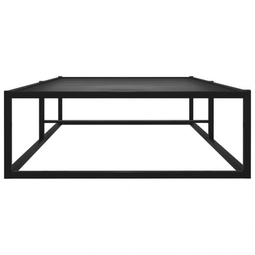 Sengestel i metal 100x200 cm - sort enkeltseng med lamelbund