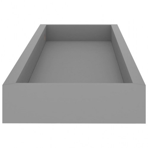 Svævehylder 2 stk. 60x15x4 cm MDF grå