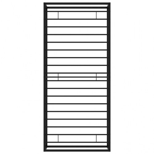 Sengestel i metal 100x200 cm - sort enkeltseng med lamelbund