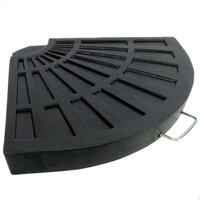 Fod for strandparasol Aktive Sort Aluminium Polyesterharpisk 47 x 4 x 64 cm 1 Dele