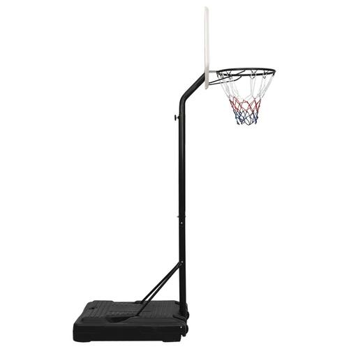 Basketballstativ 237-307 cm polyethylen hvid