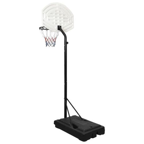 Basketballstativ 237-307 cm polyethylen hvid