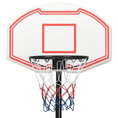 Basketballstativ 237-307 cm polyethylen hvid