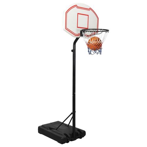 Basketballstativ 237-307 cm polyethylen hvid