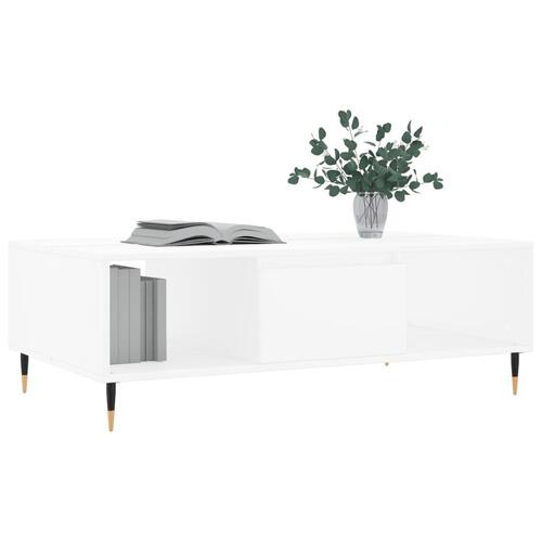 Sofabord 104x60x35 cm konstrueret træ hvid