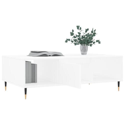 Sofabord 104x60x35 cm konstrueret træ hvid