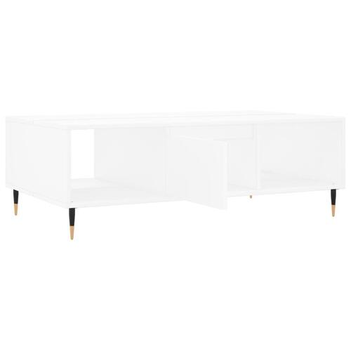 Sofabord 104x60x35 cm konstrueret træ hvid