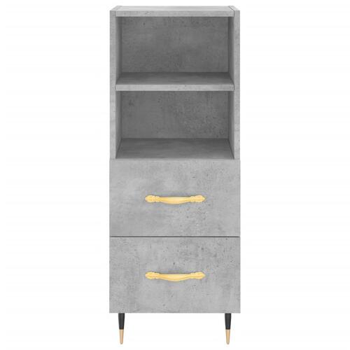 Skænk 34,5x34x90 cm konstrueret træ betongrå