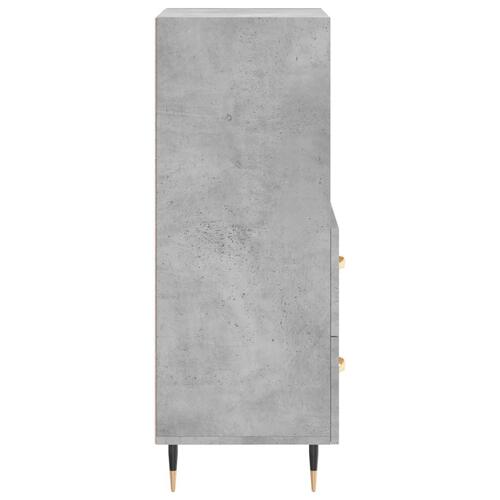 Skænk 34,5x34x90 cm konstrueret træ betongrå