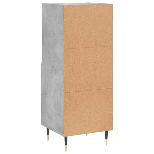 Skænk 34,5x34x90 cm konstrueret træ betongrå