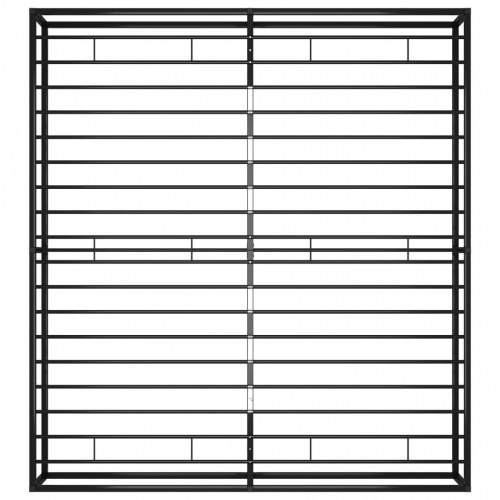 Sengestel i metal 140 x 200 cm - sort sengeramme med lamelbund
